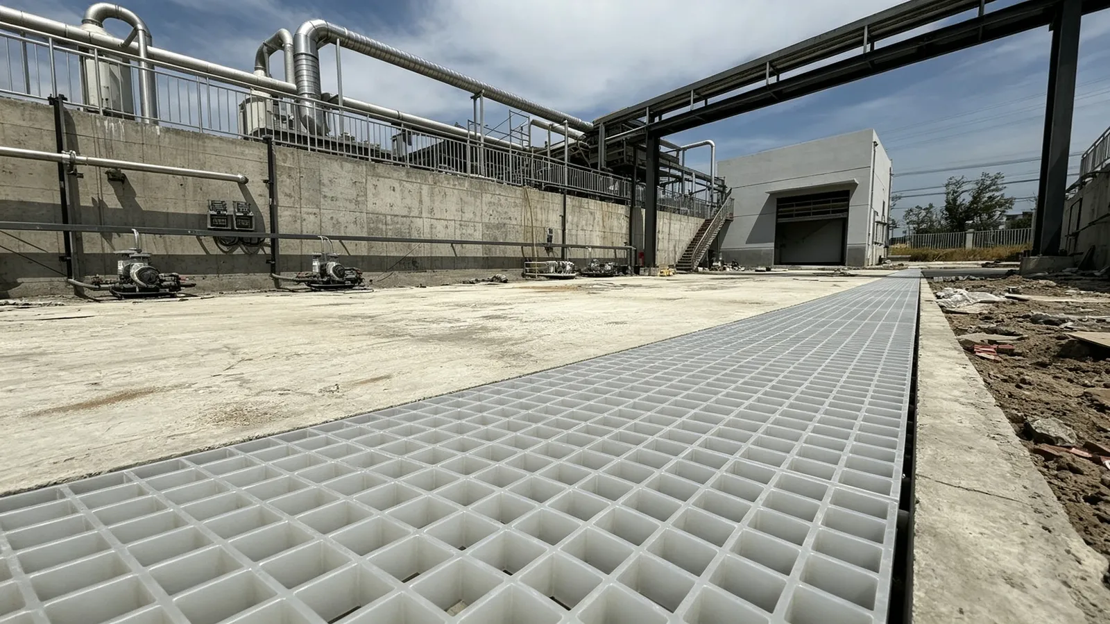 Chemical Plant Drainage Channel